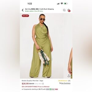NEED GONE 💥💥Fashion Nova Wide Leg Jumpsuit - Green
